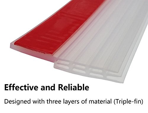 VITAM AMO Door Sweep, Door Draft Stopper, Weather Stripping No Tools Requried 2" Width x 39" Length Easy Cut to Size
