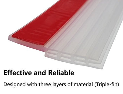 VITAM AMO Door Sweep, Door Draft Stopper, Weather Stripping No Tools Requried 2" Width x 39" Length Easy Cut to Size