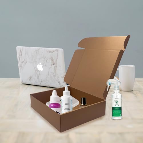 12x10x3 inch Shipping Boxes Pack of 20, Brown Corrugated Cardboard Mailers - size: 12x10x3 -20 Pack