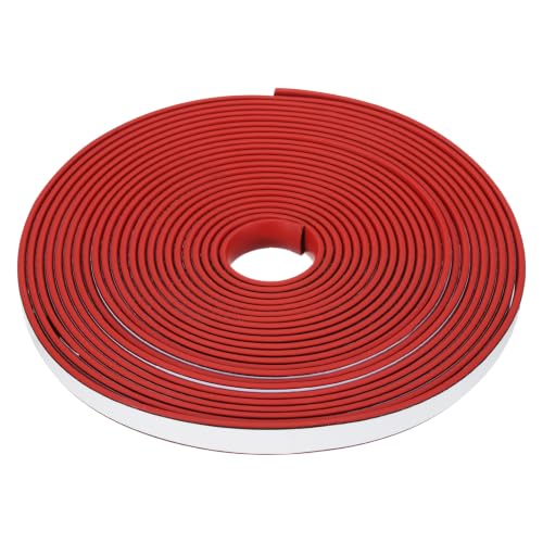 Smoke Fire Seal Strip 19.7 Feet 10mm/0.39" Wx2mm/0.08" T Red - color: Red, size: 19.7 FT x 10mm / 0.39" W x 2mm / 0.08" T