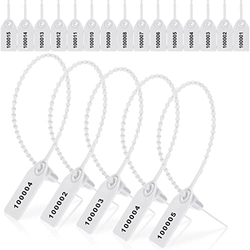 1000 Pcs Plastic Tamper Seals Fire Extinguisher Tags, White - color: White, size: 250 month