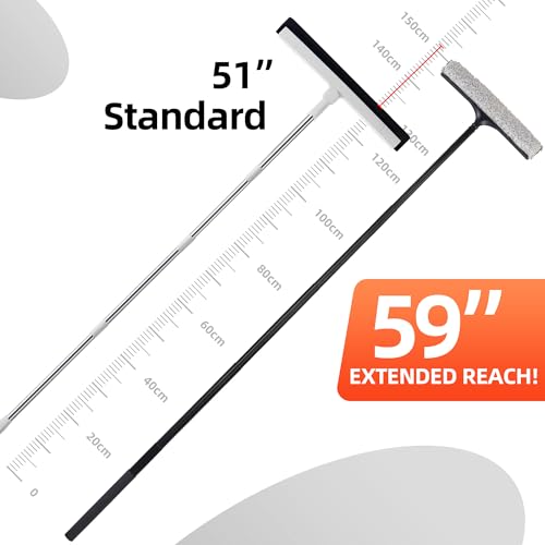 16-59" Telescopic 2-in-1 Window & Shower Squeegee for Glass Doors