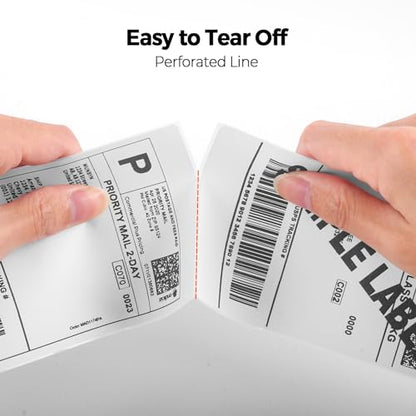 MUNBYN 3x5 Thermal Labels, 500 Sheets/1 Stcak, White - color: White, size: 3x5"