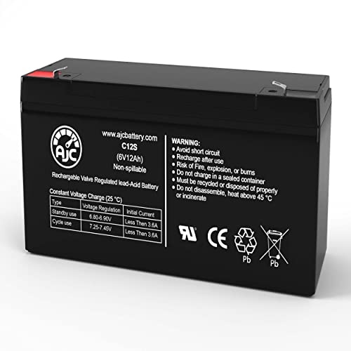 AJC Battery Compatible with Streamlight Litebox SL40 6V 12Ah Emergency Light Battery