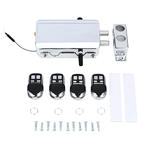 Electronic Deadbolt Anti-Theft Smart Hidden Door Lock with Remote Control and Smartphone App Access - color: Remote Control + APP