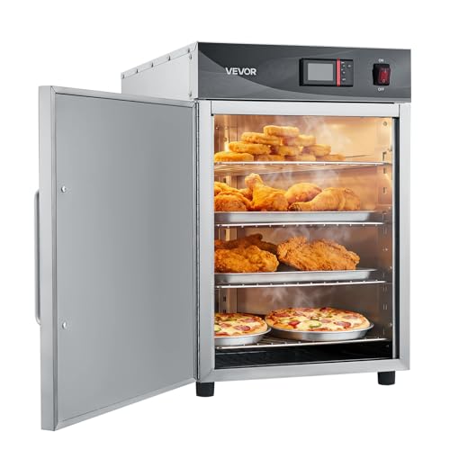 VEVOR Commercial Electric Food Warmer 4 Tier Stainless Steel Single-Door - size: 4 Tier