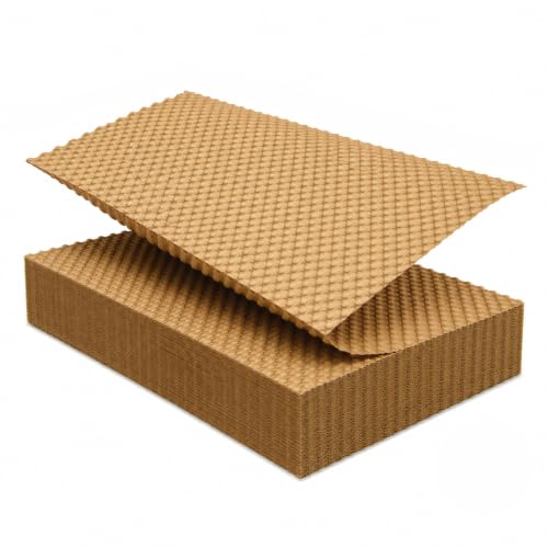 Elementree Paper Bubble Wrap Sheets for Packing, Moving, & Shipping - 24" x 12" x 500' - Eco-Friendly Kraft Bubble Paper - Recyclable Cushioning Wrap - Made in the USA (01942) - size: 24" x 12" x 500' Kraft