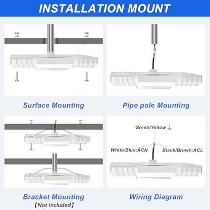 150W LED Gas Station Canopy Light (1-Pack), 21000LM 5700K, Surface Mount - size: 1-Pack
