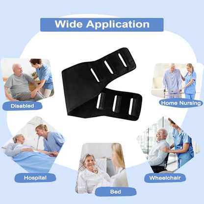 Transfer Belt Transfer Sling Padded Gait Belts with Seniors Patient Lift - color: Black 2
