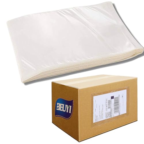BEUYI (500 Pcs) 2.5 Mil Premium 7" x 10" Clear Adhesive Shipping Label Sleeves,Packing Slip Documents Envelopes Pouches - size: 500 Pack