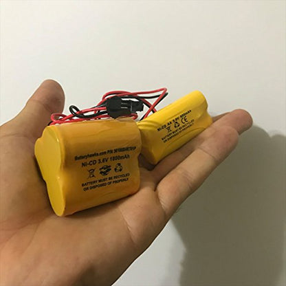 Unitech SC1800mAh 3.6V ELB-B002 ELBB002 OSA269 NIC1671 3.6v 1800mah Ni-CD Battery Pack for exit Sign Emergency Light Lithonia 745975931774 LITELBB002