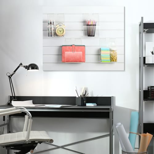 Briwooody Slatwall Shelf Acrylic Shelves, 6" Wide 3.5" Deep, Clear, 4 Pack - color: Clear, size: 6" Wide 3.5" Deep