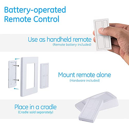 MySelectSmart Remote Control Outlet, Dimmable, 1 Outlet, Full Kit, White