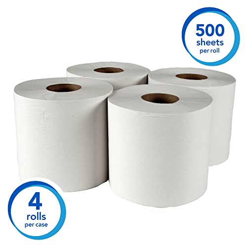 Scott Professional Center-Pull Roll Towels, Bulk, 4 x 500 Sheets (01010) - size: 4 rolls (Pack of 1)