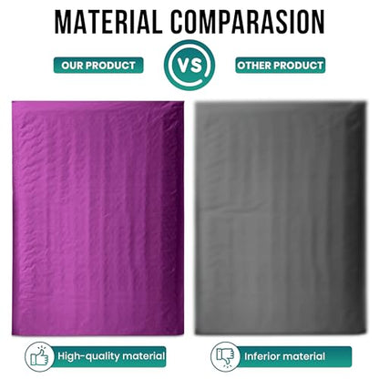 Levex - #0000 4" x 6" [150 Pack] Purple Poly Bubble Mailers, Padded Envelope Mailers, Packing Envelope & Mailing Bags for Shipping - color: Purple, size: #0000 - (4" x 6")