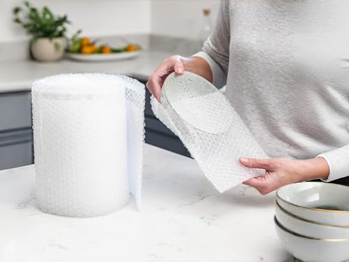 Bubble Cushioning Wrap Roll (2 Pack) - 40 Self-Sealing Bubble Pouches for Moving & Storage | 7.5" x 7.5" Protective Packaging Bags for Fragile Items, Ornaments & Collectibles - size: 7.5" x 7.5"
