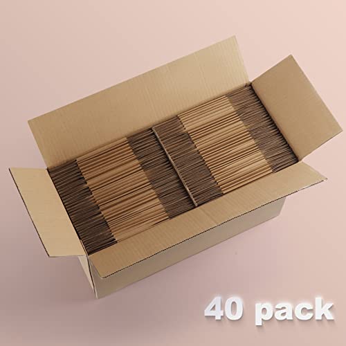 Edenseelake 40 Pack 6x4x4 inches Shipping Boxes Small Cardboard Boxes for Packing, Moving, Mailing, Brown - color: 40 packs（Brown), size: 6x4x4 inch