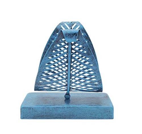 OwlGift Freestanding Modern Napkin Holder with Leaf Design, Tabletop Tissue Dispenser, Napkin Storage Organizer – Turquoise - color: Turquoise