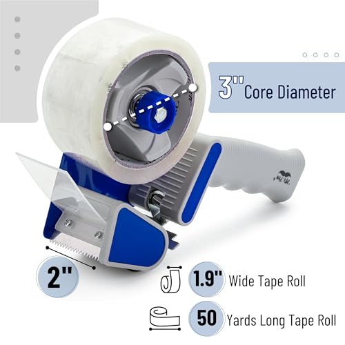 Mr. Pen- Heavy Duty Packing Tape Dispenser Gun, 2 Inch - color: Blue, size: 2 Pack