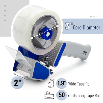 Mr. Pen- Heavy Duty Packing Tape Dispenser Gun, 2 Inch - color: Blue, size: 2 Pack