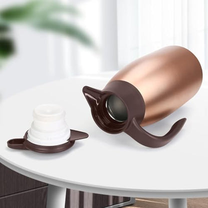 68oz Coffee Carafe Insulated, Airpot Thermal Coffee Carafes for Keeping Hot - color: Champagne Gold