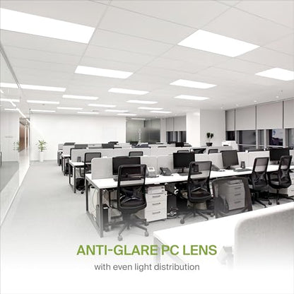 ASD 2x4 LED Flat Panel Light with Motion Sensor - 25/30/40W UL DLC | 5025LM 3500K-5000K 120-277V Dimmable 2x4 LED Light Drop Ceiling | Recessed Lay in Troffer Lights for Office 4 Pack
