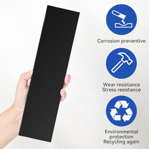 HDPE Plastic Block 1/2in Black Plastic Block 12x3In Perfect for Diverse DIY Crafts Industrial Machining and Home Improvement Projects - color: Black, size: 12x3x0.5In