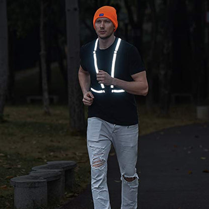 AYKRM 9 color High Visibility Reflective Vest Running Gear High Vis Adjustable Safety Vest - color: Purple