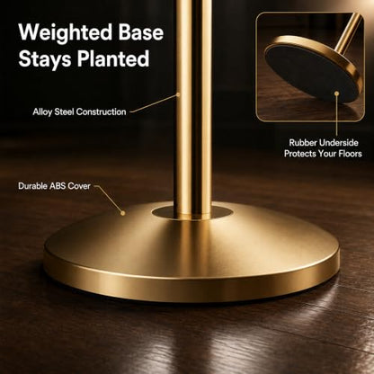CCW 7 X 11 Inch Vertical Pedestal Floor Sign Frame, Polished Brass - color: Polished Brass, size: 7 x 11 Inch Vertical