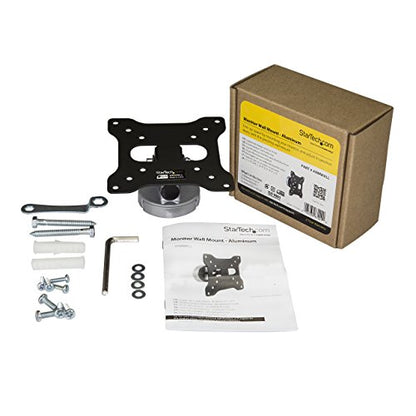 StarTech Monitor Wall Mount 13in to 34in up to 33.1lb/15kg, Fixed, Black - color: Silver, style: Fixed
