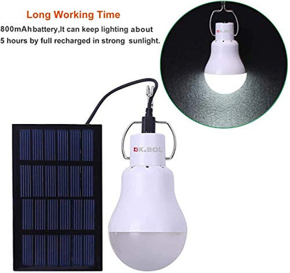 Solar Powered Light Led Bulb Solar Lights Camping Lamp Emergency Light Bulbs Solar Lamp for Home Shed Patio Garden Chicken Coop Barn Pet House Patio Path Deck Lantern - color: S1200 2pc