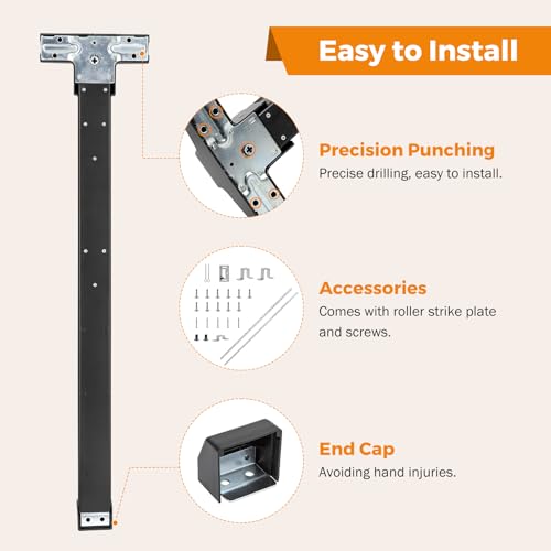 BEAMNOVA Vertical Rod Panic Bar Exit Device Door Push Bar, 27.5 Inch Black - color: Black, size: 27.5 inch