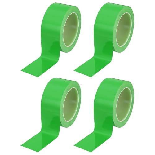 PATIKIL Floor Marking Tape 2 Inch x 110 Ft, 4 Pcs Self-Adhesive Warning Safety Tape Caution Stripe for Walls Floors Pipes Equipment Outdoor, Green - color: Green