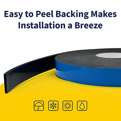 Double Sided Self Adhesive Camper Mount Foam Tape 3/16in x 1 1/4in x 33ft for Truck Shells, RVs, Cars. Helps Stop Vibrations, Scratches and Squeaks. Seal Around Air Conditioners, Doors and Windows - size: 2 Pack