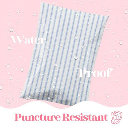 Pretty Package Store Poly Mailers 14.5x19, Blue Stripe, 100 Pack - color: Blue Stripes, size: 14.5x19