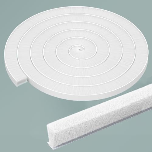 Weather Stripping Door Window Seal Strip 33 Ft,Selfadhesive Strong Adhesion,soundproofing,Draft Blocker,Dustproof,Suitable for Doors and Windows Cabinet Doors,0.4 Wide X 0.9 Inch Thick,White - color: White, size: 0.9in Brush x 0.4in Backing x 33Ft