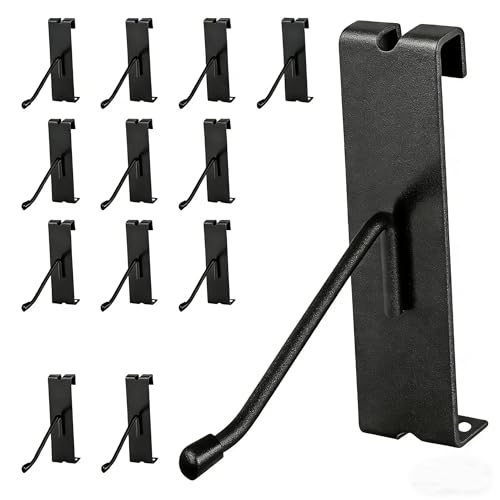 40pcs 4 inch Matte Black Gridwall Hooks for 3 x 3 Inch Grid Panels - size: 4 Inch