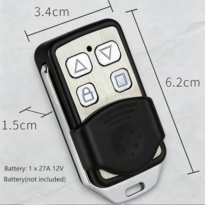 Automatic Door Remote Control, Learning Code Compact Gate Openers Light Garage Door Opener Remote for Garage Swing Gate Sliding Entry Doors