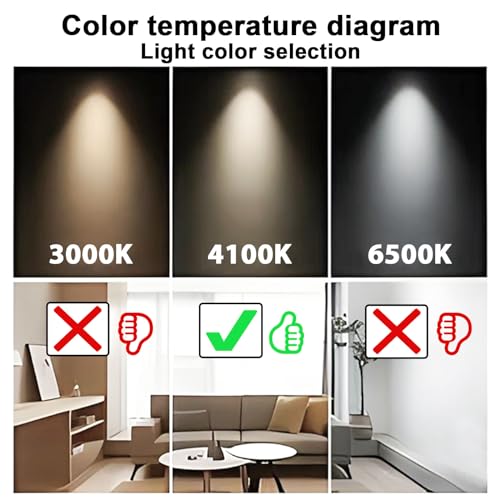 Konideke F32T8/841 32W 48 Inch T8 Fluorescent Tube Light Bulb, T8 Fluorescent Bulbs 4 Foot, 4ft Light Bulb, 4100K Cool White, 2850 Lumens, G13 Medium Bi-Pin Base,10 Pack