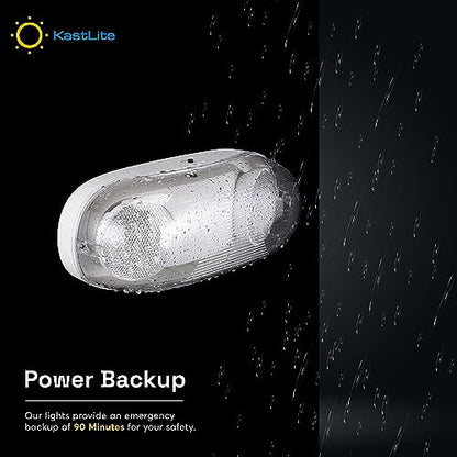 KASTLITE Wet Rated Commercial LED Emergency Light, 8-Pack Value Set - size: 8 Pack