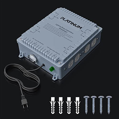 Lighting Relay Controller 8000W 8-Light HID Master Relay Controller w/Trigger Cord for Hydroponics Indoor Grow Lighting (8-Outlet) - size: 8-outlet