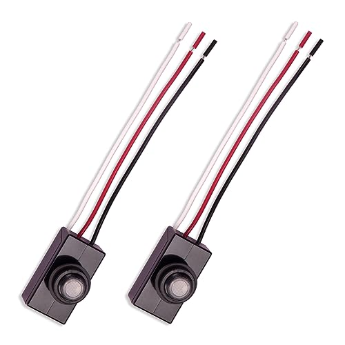 ZORZA 2Pcs Dusk to Dawn Switch DC12V-48V Photocell Sensor for Street Lamps