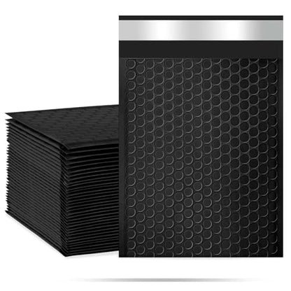 packbabol Bubble Mailers, 8.5x11 Inch Poly Padded Bubble Mailers Pack of 50 Bubble Envelopes Opaque Self Seal Adhesive Waterproof Bags for Shipping and Packaging (Black) - color: black, size: 8.5x11-50Pc