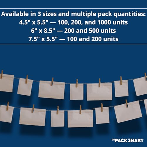200 Units, 6"x8.5" Clear Packing List Shipping Pouches – Heavy Duty Self-Sealing Adhesive Envelopes, Waterproof & Tear-Proof – Ideal for Labels, Invoices & Documents - size: 6"x8.5" | 200 Units