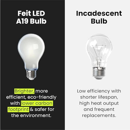 Feit Electric A19 Enhance LED Light Bulb, 75W Eq, Soft White, 4 Pack - color: 2700k Soft White, size: 4 Pack