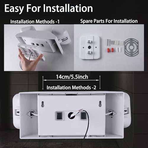LED Emergency Lights for Business Home Power Failure,4Hours 300lm Automatic Battery Backup,Rechargeable Emergency Exit Lighting Fixtures,Hardwired, UL 924 AC85-277V - color: White, size: Square with L N Wires