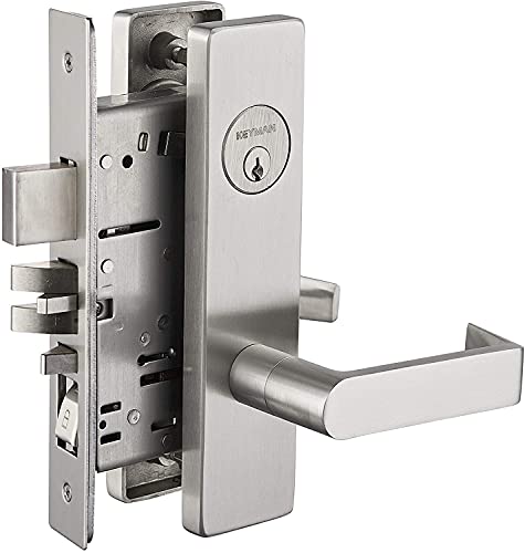 Commercial Mortise Lock Meet Ansi Grade 1 with Cylinder and Thumbturn for Entry Door - color: Escutcheon/entry function