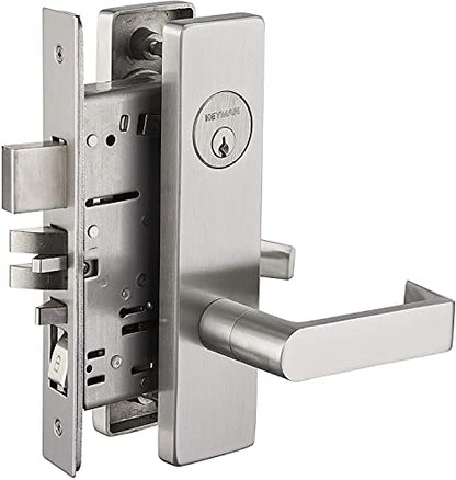 Commercial Mortise Lock Meet Ansi Grade 1 with Cylinder and Thumbturn for Entry Door - color: Escutcheon/entry function