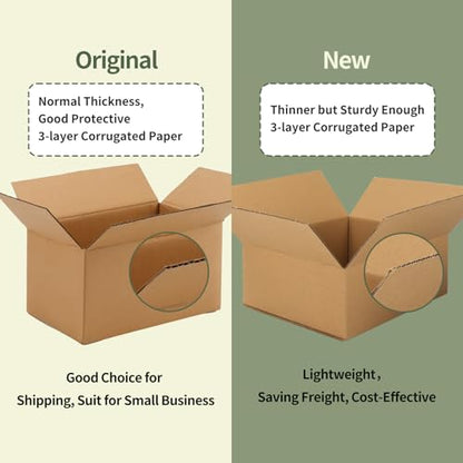 CRUGLA 25 Packs 7x7x7 Shipping Boxes, Brown Mailing Boxes - size: 7x7x7 Inch 25 Pack