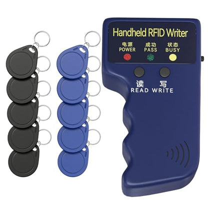 Handheld ID Copier 125khz RFID Duplicator with 10pcs Blank T5577 Keyfobs